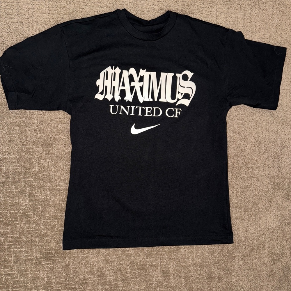Original Travis Scott Maximus United CF Complex Con Nike Black Size S Cotton